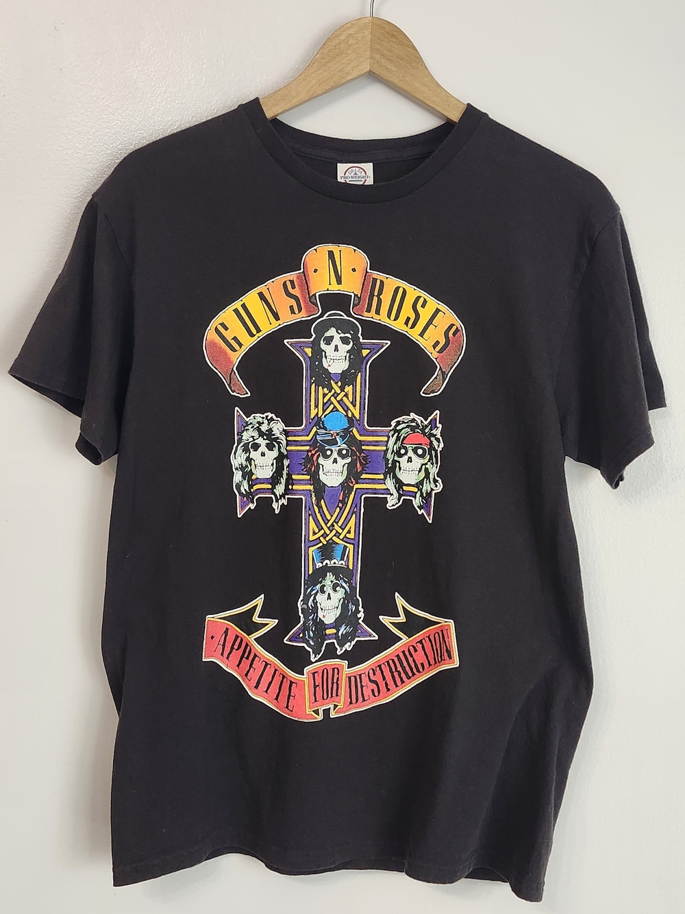 Guns N Roses Appetite For Destruction Men Medium Black Delta Pro Weight T-shirt